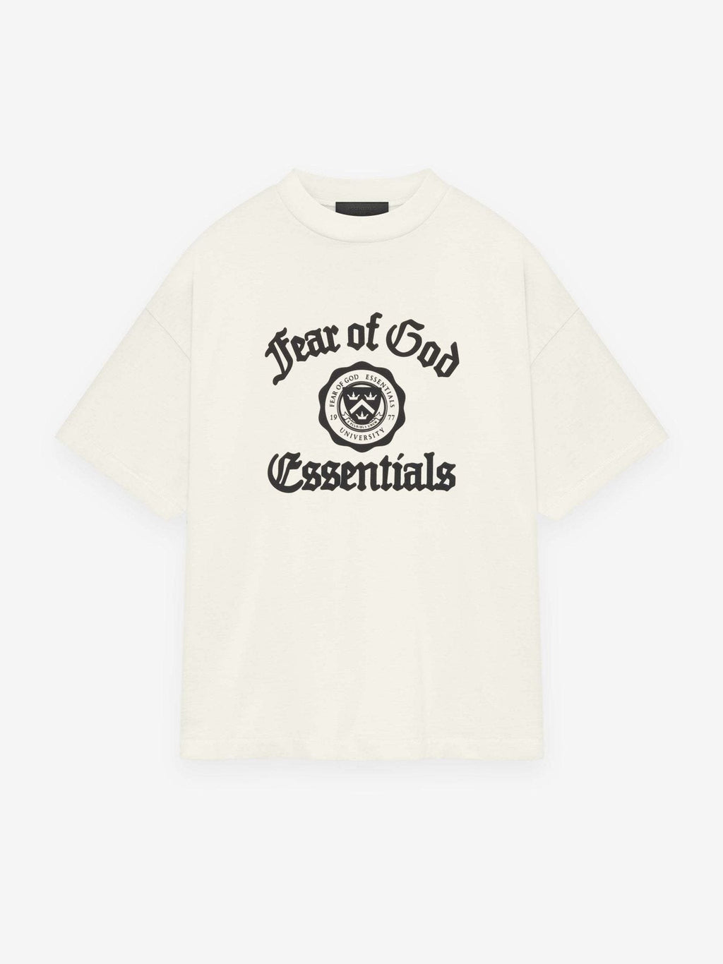 Fear of God Essentials Black College Graphic T-Shirt