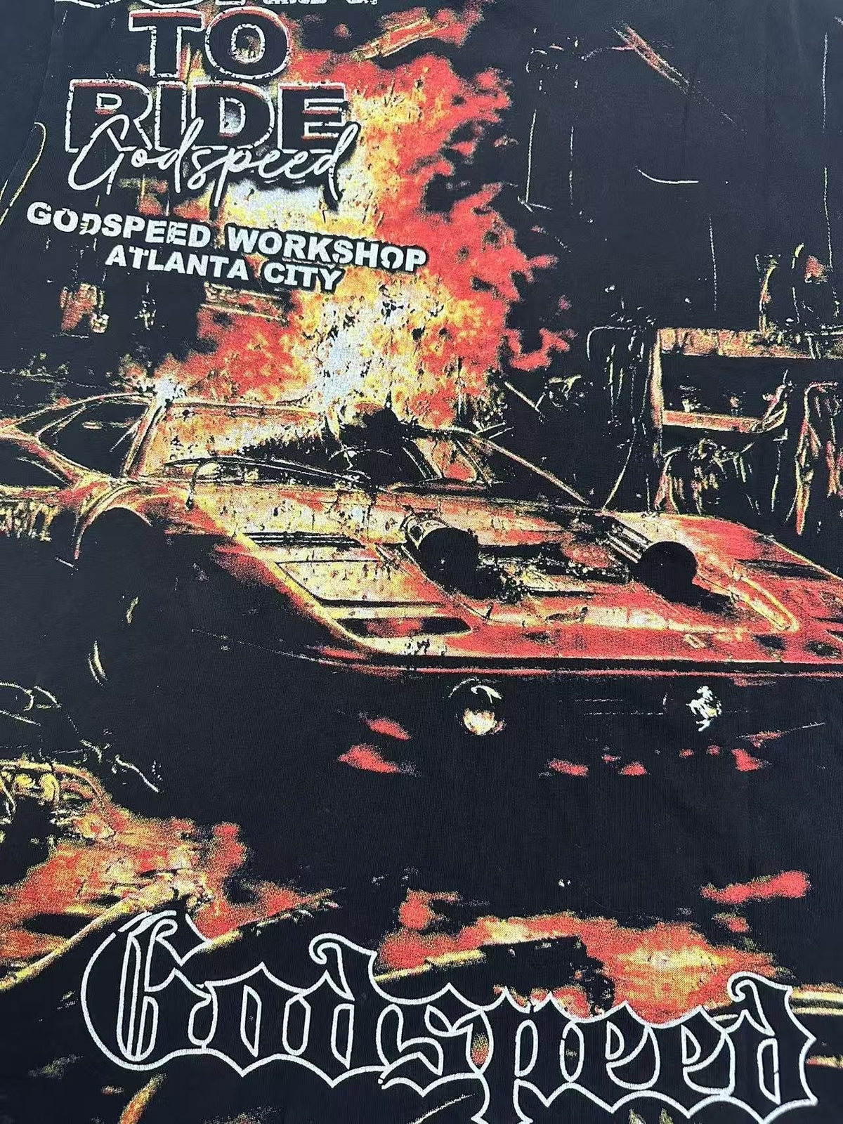 Godspeed Born to Ride Graphic T-Shirt