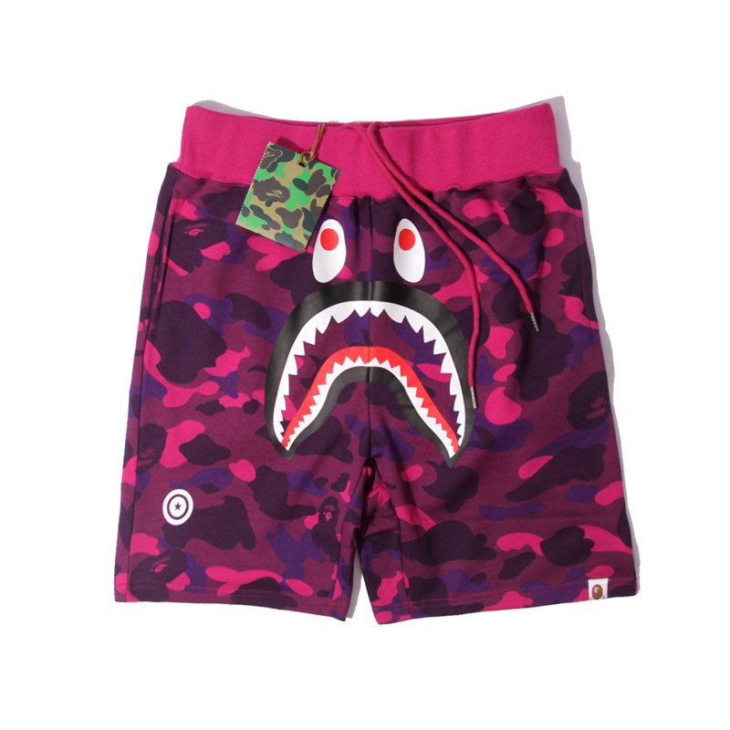 BAPE Shark Face Camouflage Drawstring Shorts