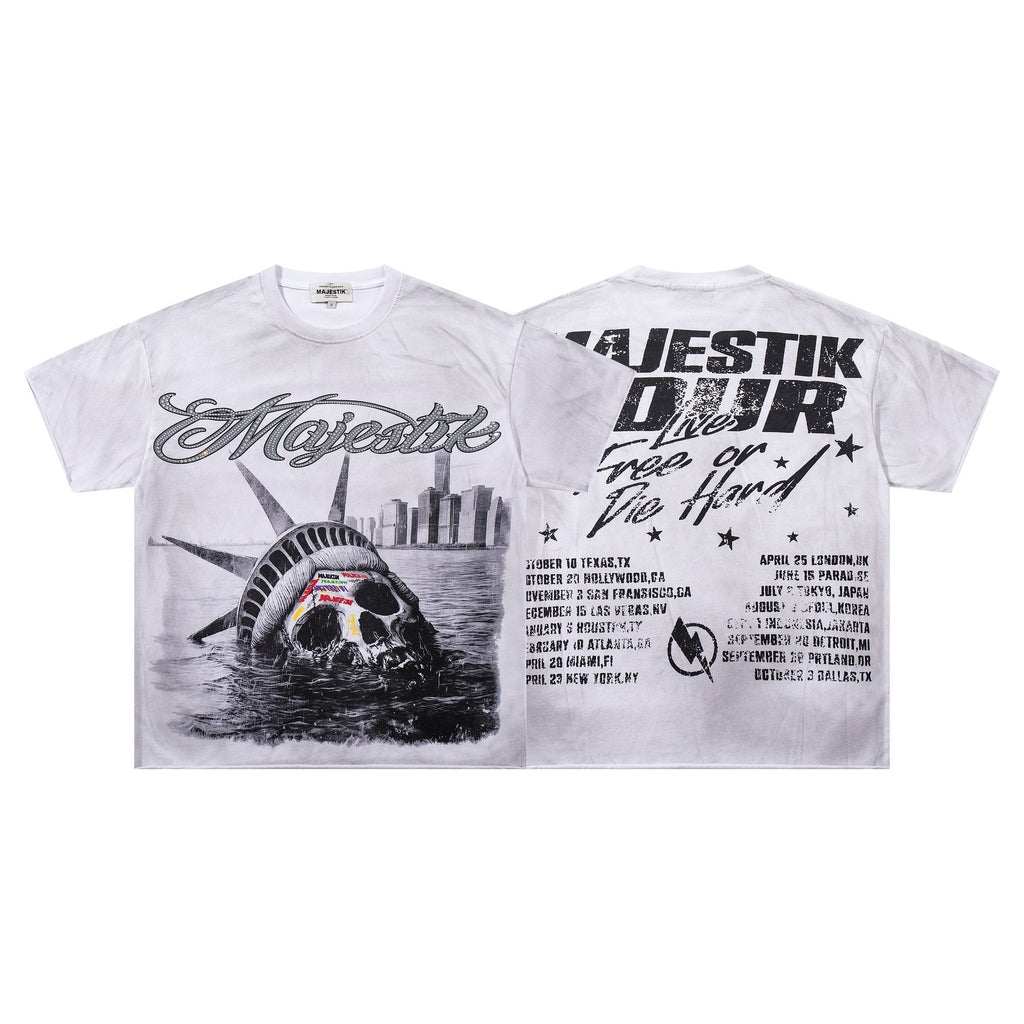 MAJESTIK Tour-Style Back Print T-Shirt