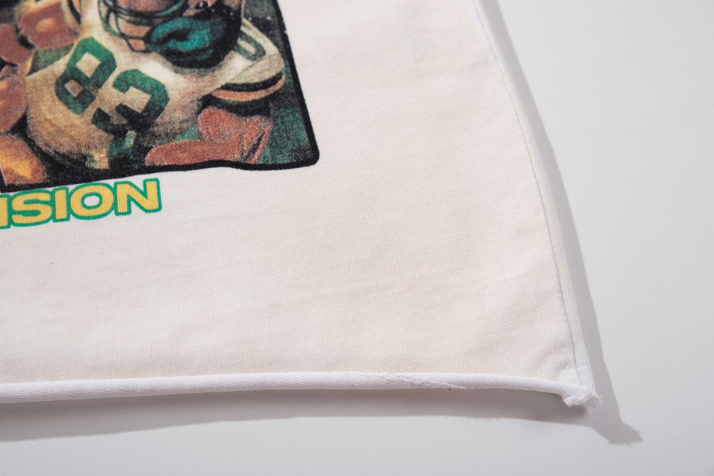 MAJESTIK Bulldog Football Graphic Short-Sleeve T-Shirt - White