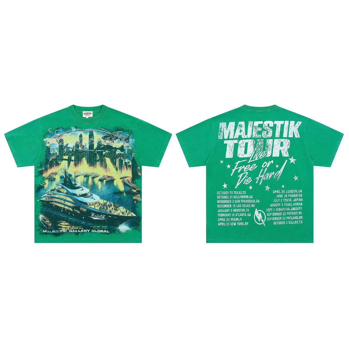 MAJESTIK Yacht Tour Graphic T-Shirt
