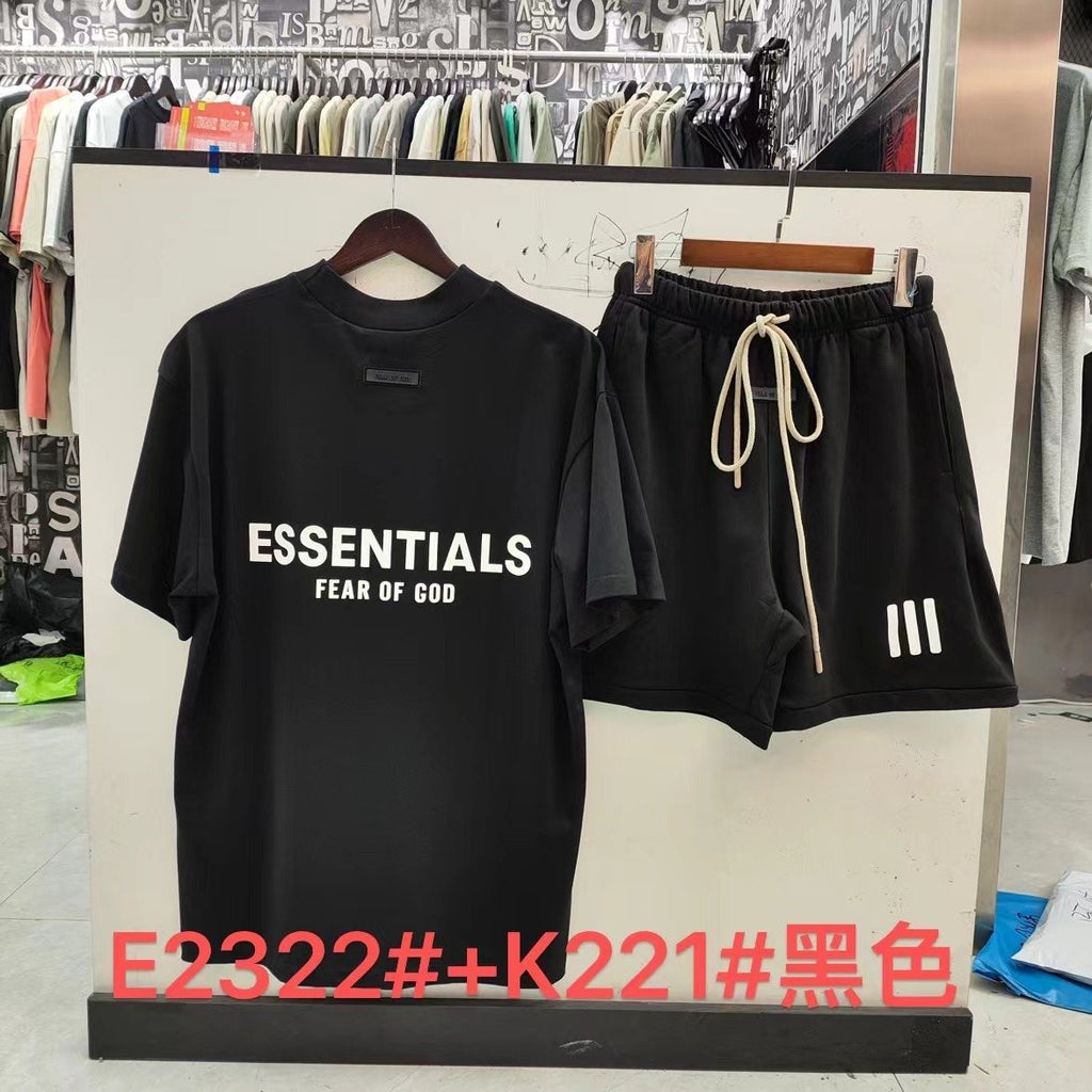 ESSENTIALS Front Wordmark T-Shirt & Shorts Set