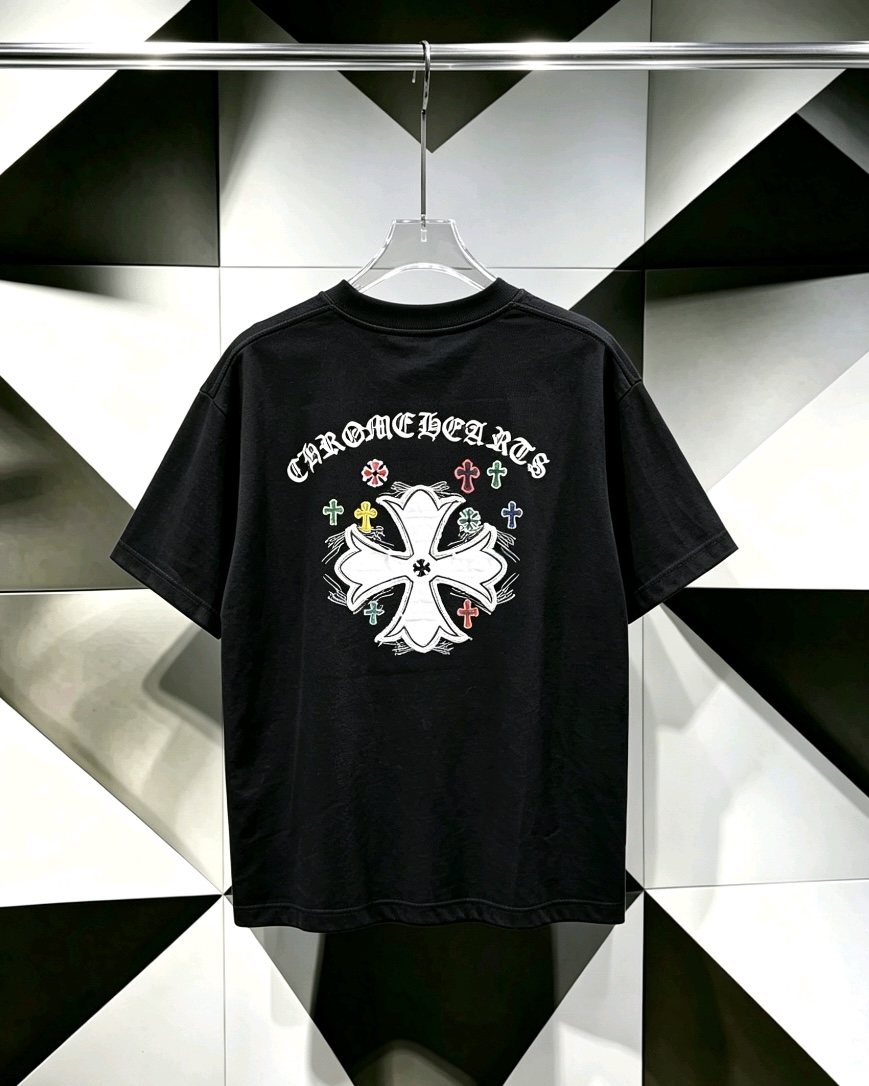 Chrome Hearts Back Graphic Short-Sleeve T-Shirt