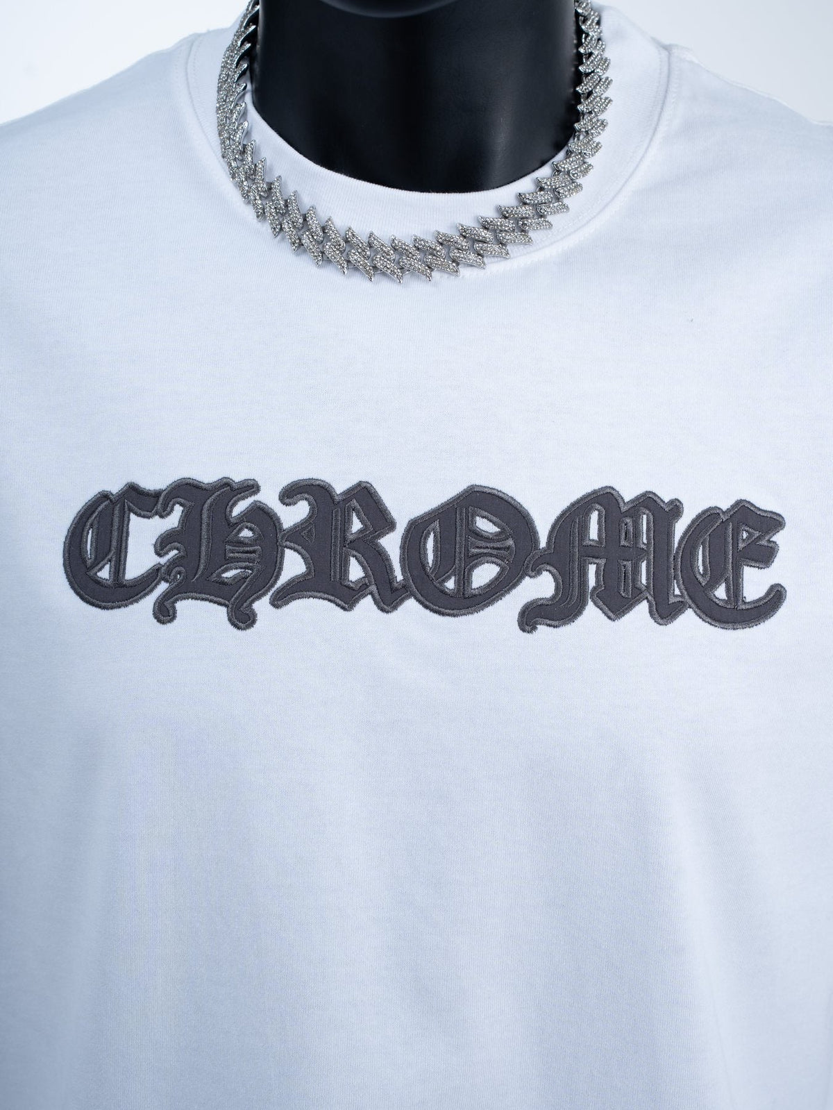 Chrome Hearts Gothic Lettering Graphic T-Shirt