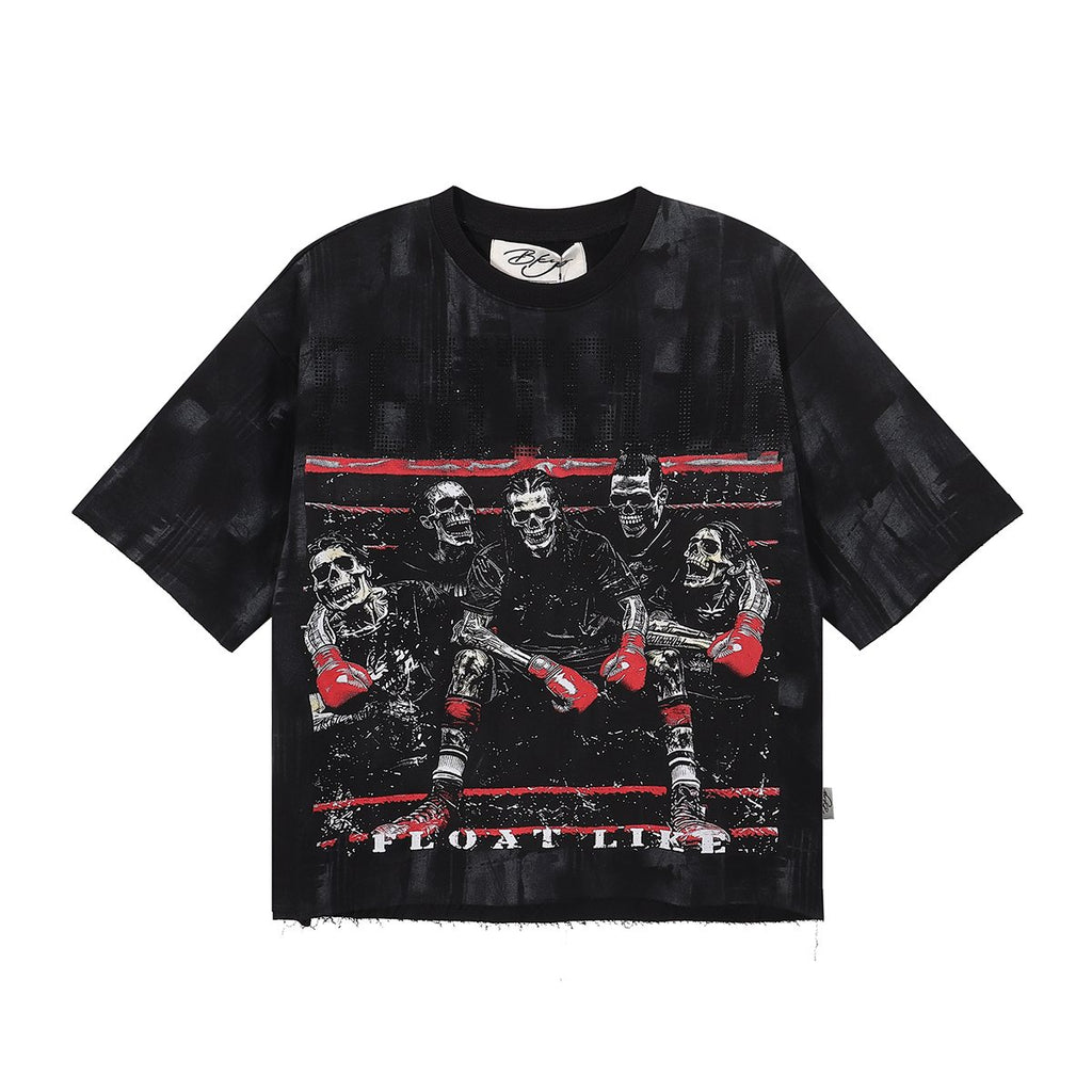 BKYS Revival Fight Club Graphic Cropped T-Shirt
