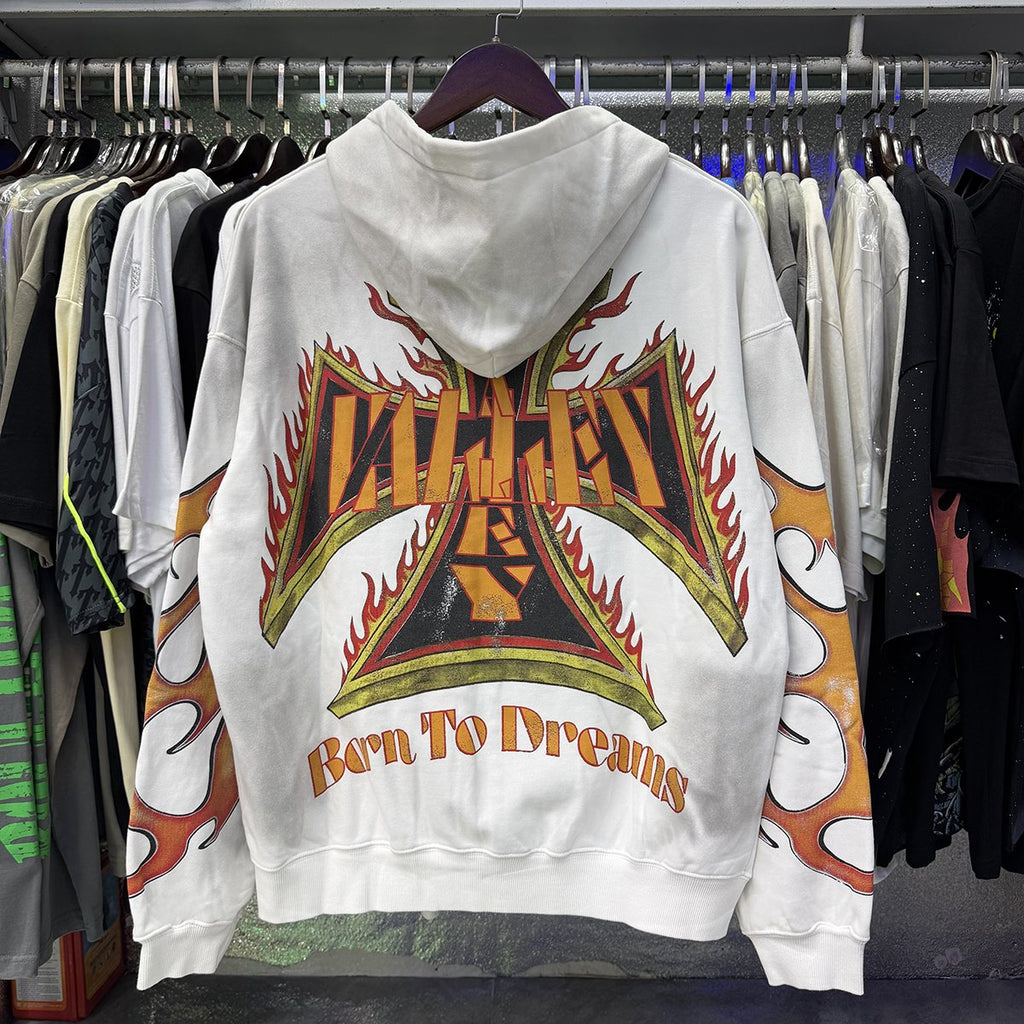 VALE USA Reborn Cross Flame Zip Hoodie