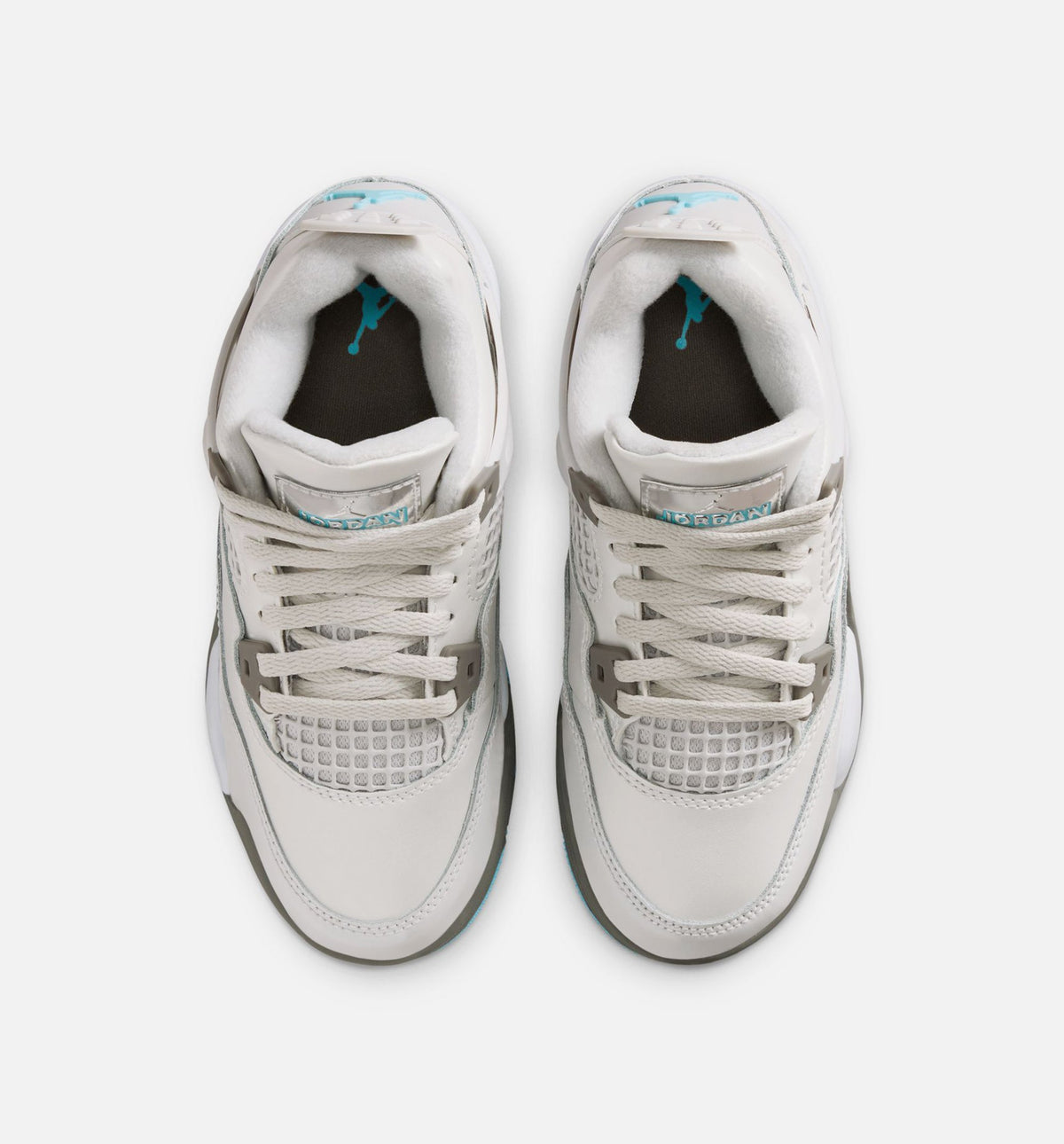 Air Jordan 4 Retro "Blue Chill" Little Kids' Shoe – Photon Dust/Blue Chill/Flat Pewter/White/Blue Tint