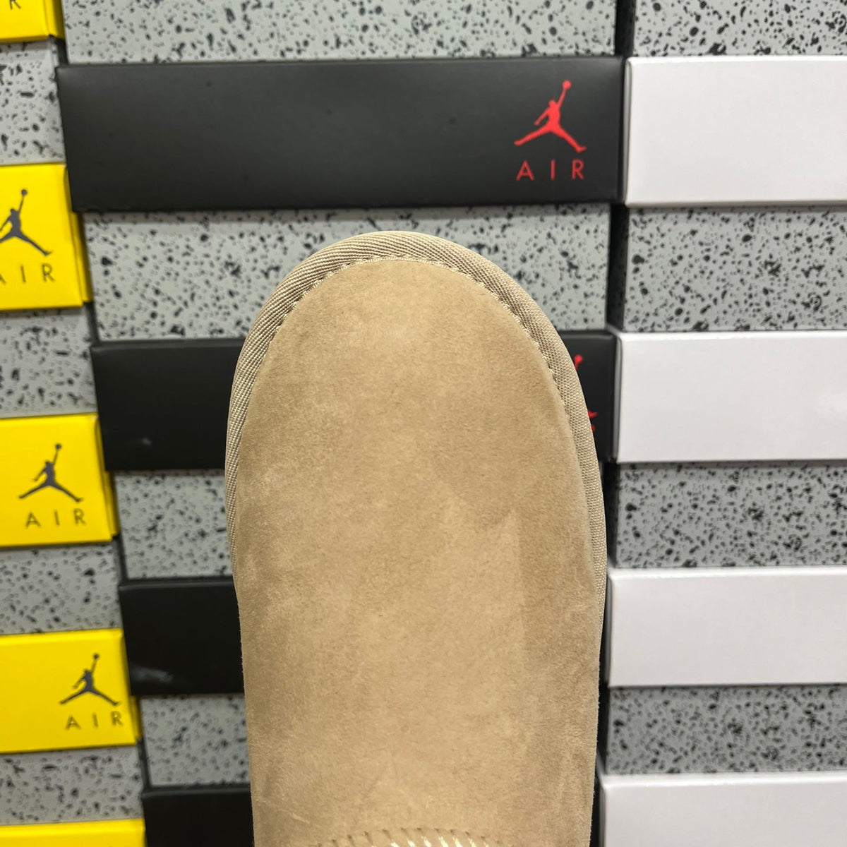 UGG Classic Ultra Mini Platform Women's Boot – Suede Ankle Boot with Cream Shearling Lining, Tonal Pull Loop & Chunky Platform Sole in Sand