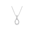Harry Winston Style Lock Cubic Zirconia Necklace