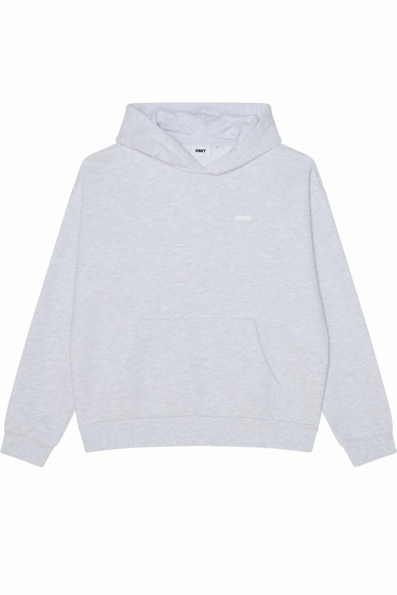 OBEY INTERCONTINENTAL EXTRA-HEAVY HOOD Ash Grey