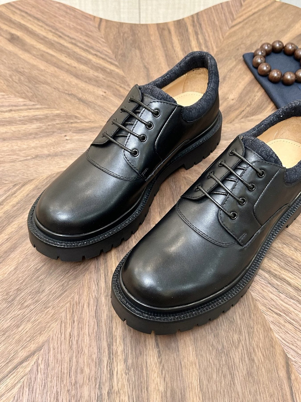 Dior Black Lug Sole Lace-Up Shoes