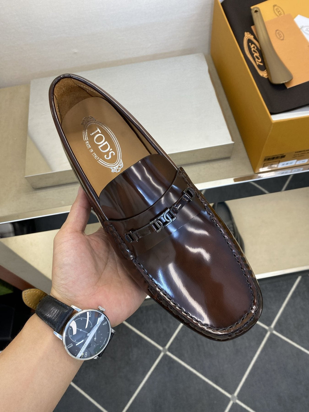 TOD'S Men's Dark Brown Tassel Loafers