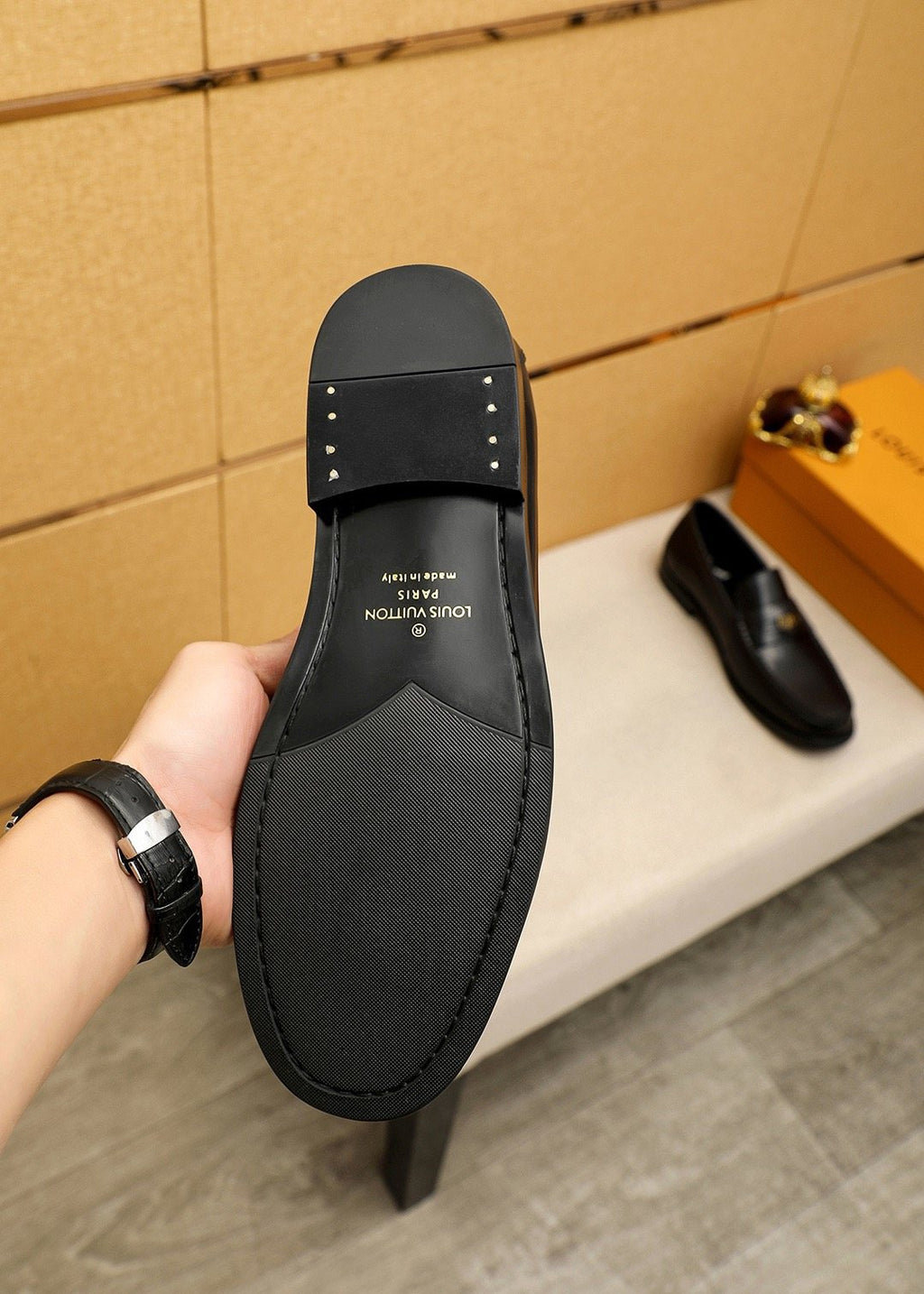 Louis Vuitton Black Hardware Loafers