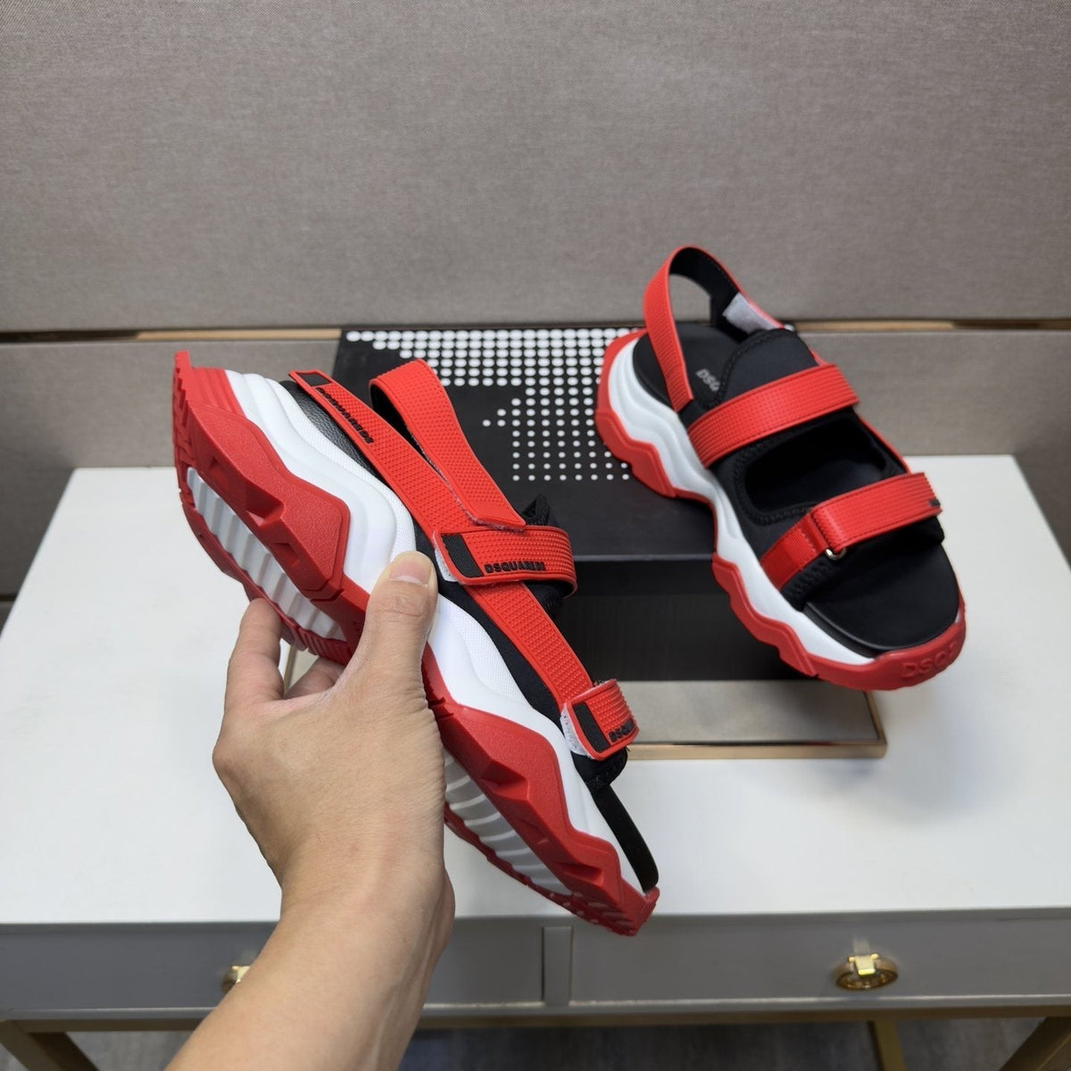 DSQUARED2 Multi-Strap Sport Sandals