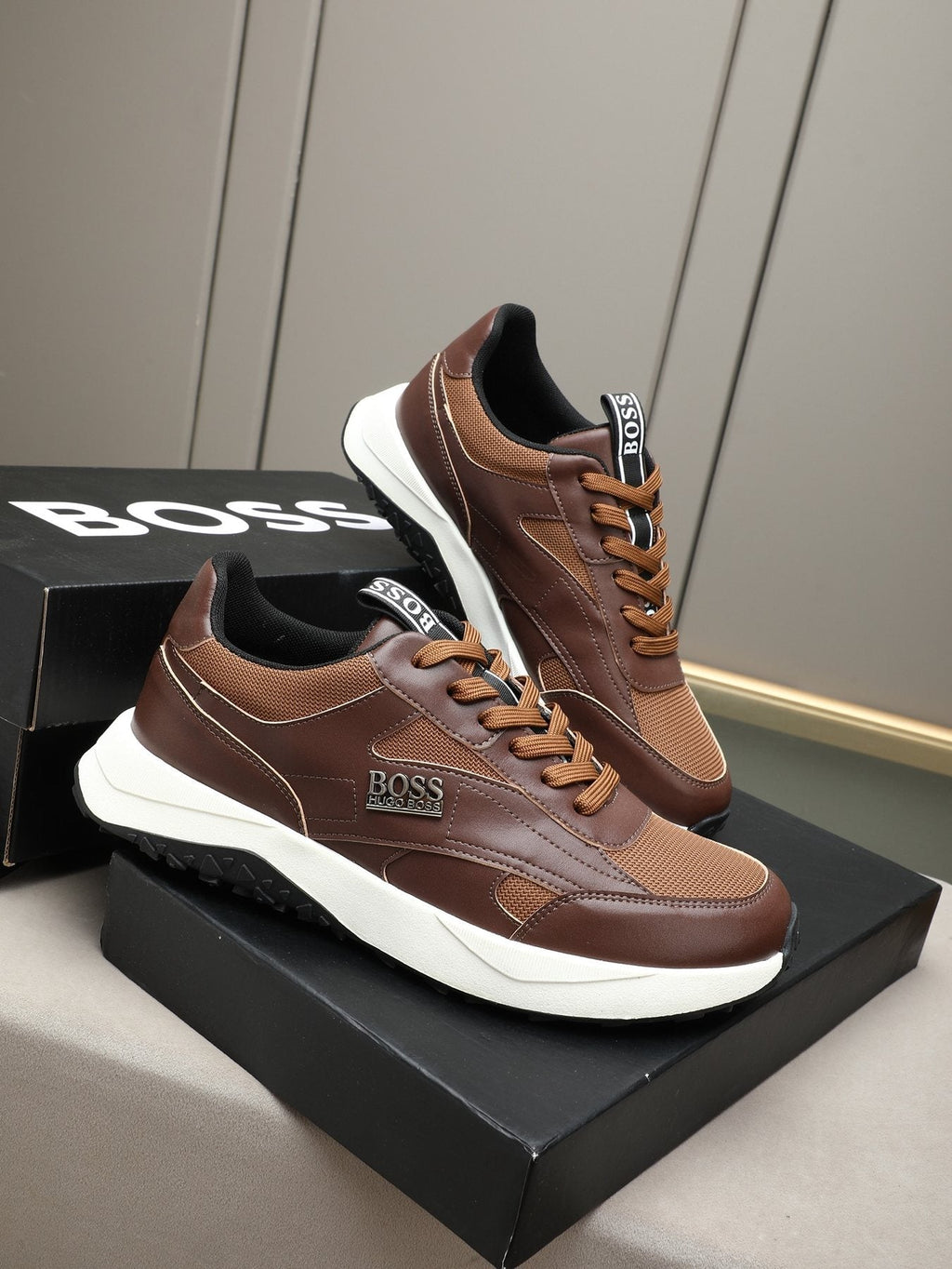Hugo Boss Paneled Low-Top Sneakers
