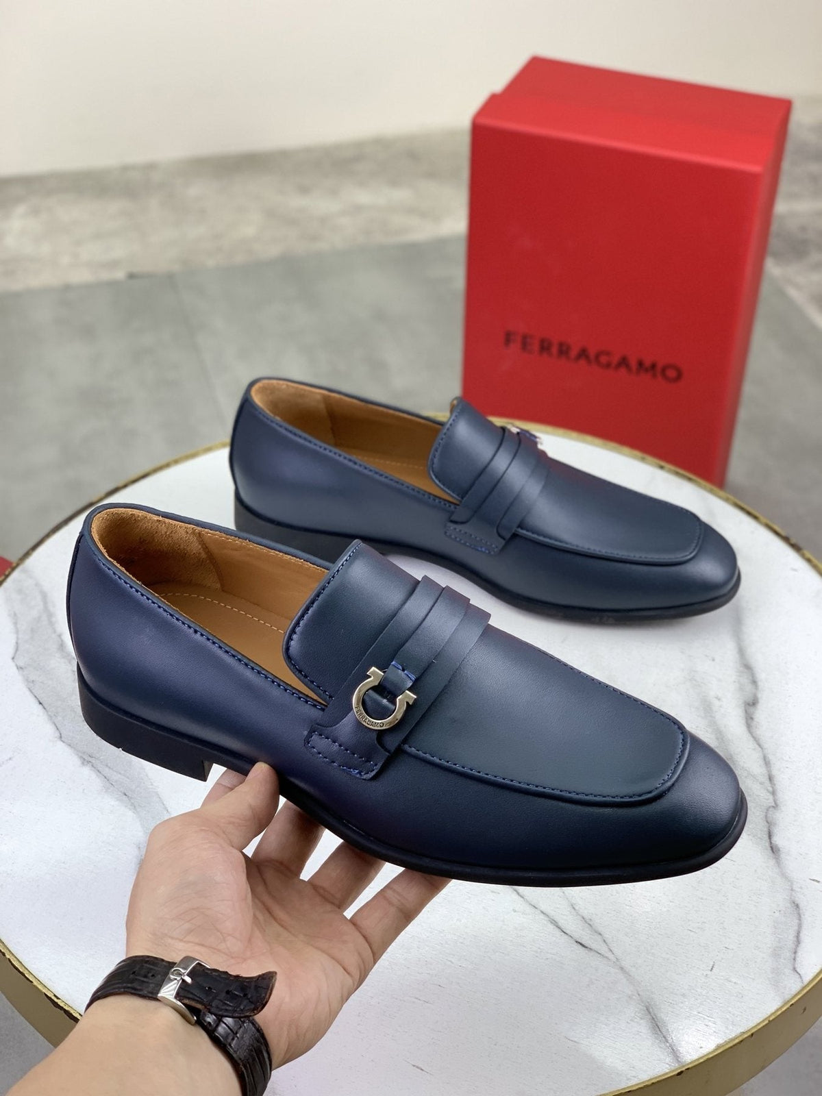 Salvatore Ferragamo Metal-Bit Loafers