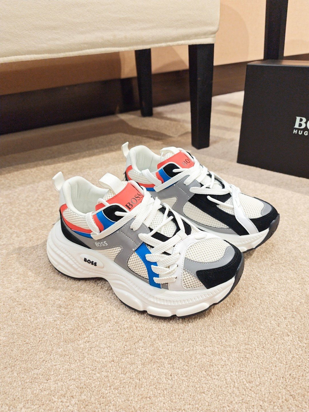 Hugo Boss Men's Mesh Panel Sneakers