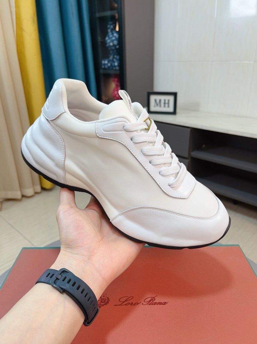 Loro Piana Sculpted-Sole Lace-Up Shoes