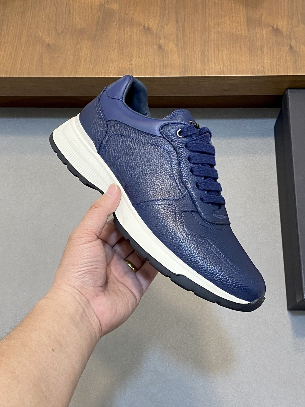 Zilli Men's Stitched Low-Top Sneakers - Rounded Toe
