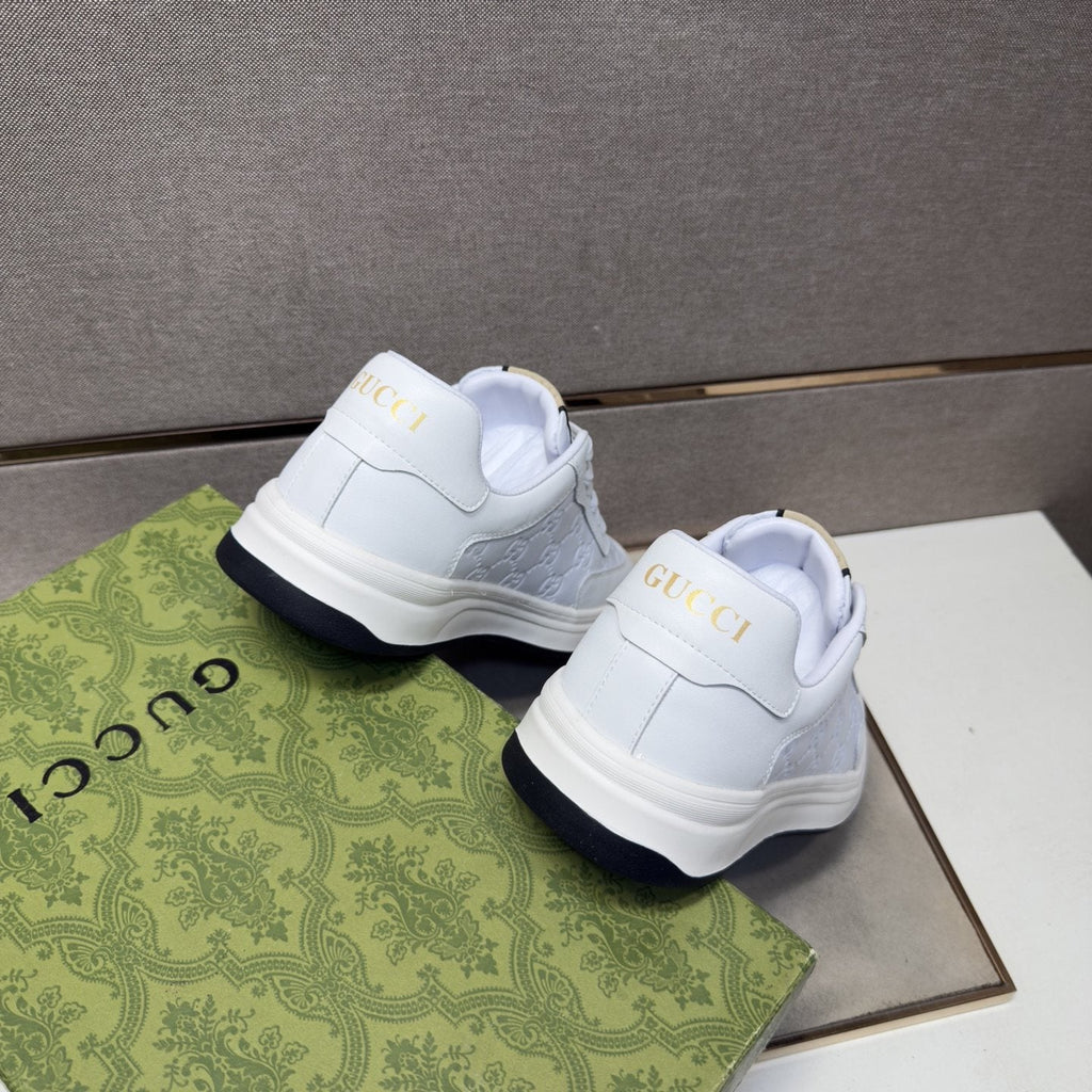 Gucci Men's Embossed Low-Top Sneakers