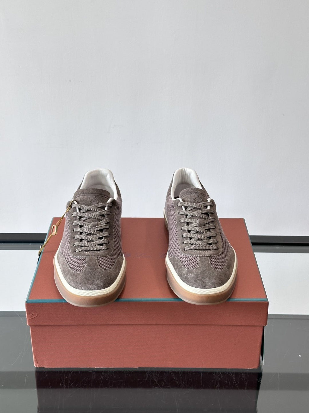 Loro Piana Men's Cream Sole Sneakers