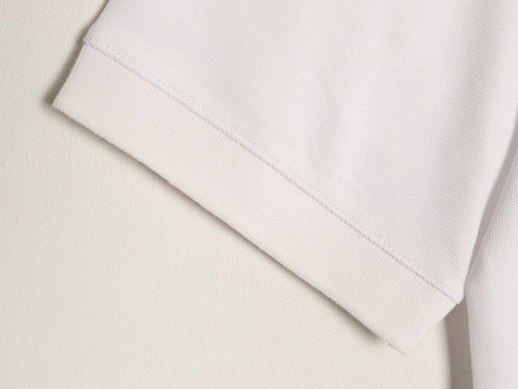 Louis Vuitton 25SS Letter-Detail Short-Sleeve Polo - White