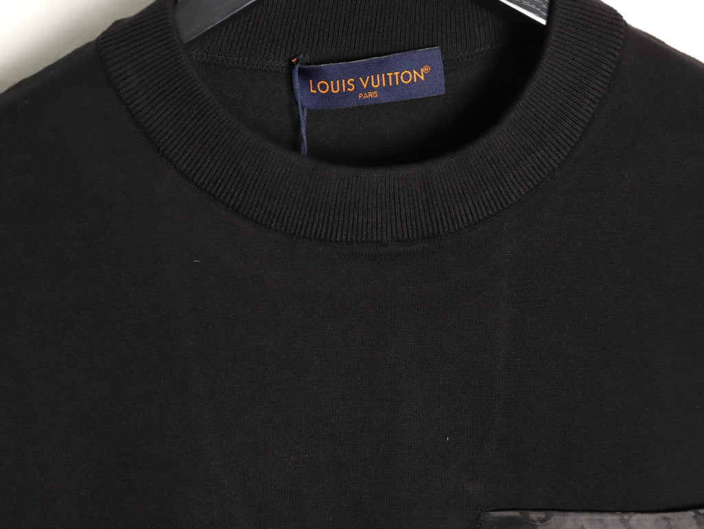 Louis Vuitton Jacquard Panel Short-Sleeve T-Shirt - Black